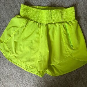 Women’s Yellow Athletic Shorts